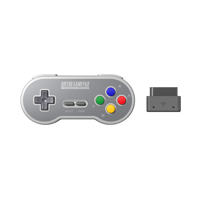 8bitdo SN30 2.4G bezprzewodowy pad do gier do oryginalnego SNES/SFC (SN/SF/przezroczysty Edition) - Super NES 4